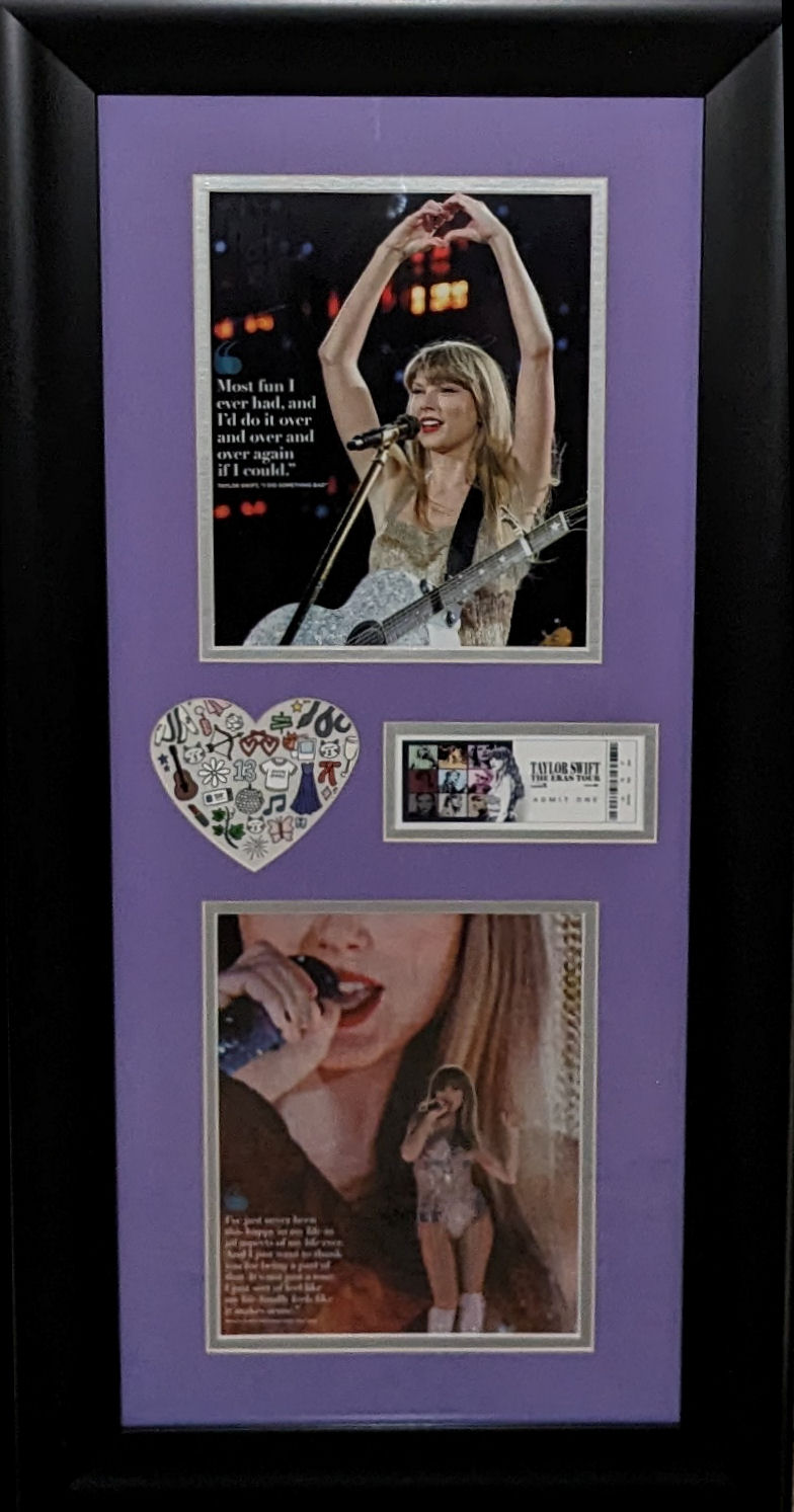 Framed Taylor Swift · Eras Tour auction item
